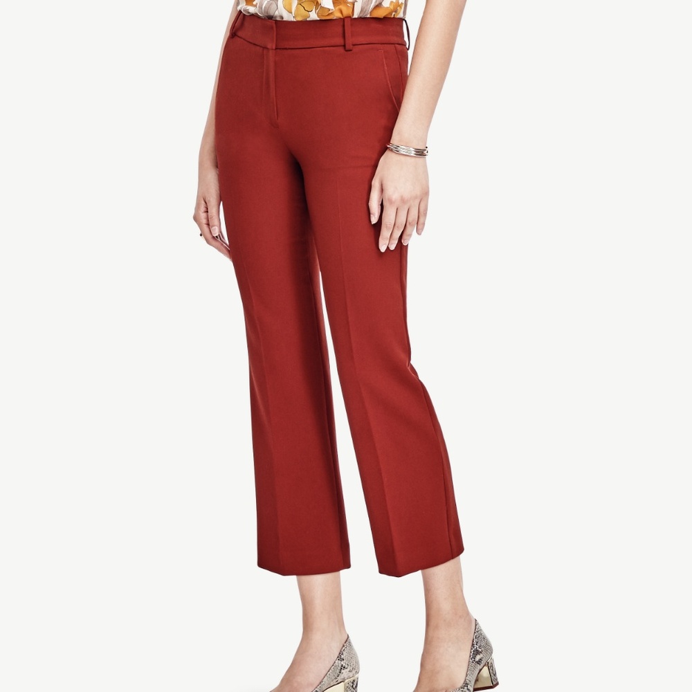 Ann Taylor Refined Kick Crop Flare Pants - Picture 1 of 6